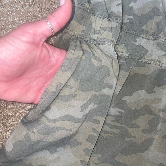 Ashley Stewart romper Camo print Twill Cargo jumper Plus SZ 22 - Picture 6 of 10